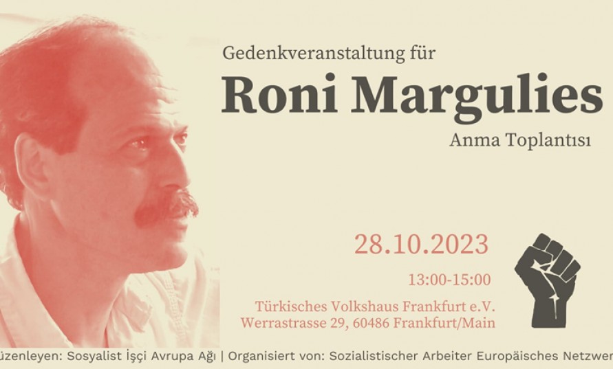 Almanya'da Roni Margulies'i anma toplantısı