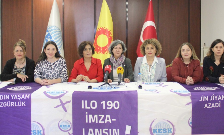 KESK'ten 8 Mart kampanyası: ILO 190 imzalansın