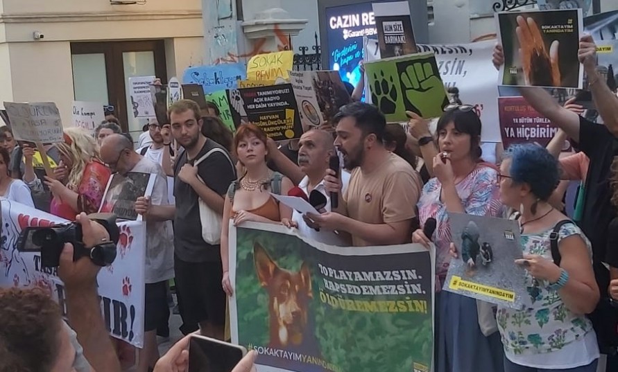 Katliam yasası İstanbul'da protesto edildi