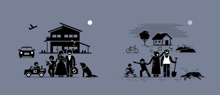 comparison-and-difference-between-rich-and-poor-family-vector