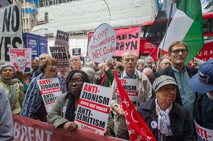 labour-ihra-definition-antisemitism-palestine-israel-protest