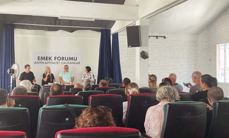 Antikapitalist Çalışanlar tarafından düzenlenen, emek dünyasının güncel sorunlarının tartışıldığ