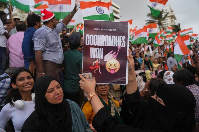 India Cockroach Protests